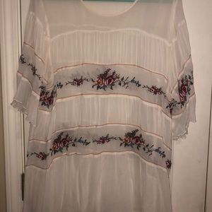 Sheer and floral Ivy Jane top